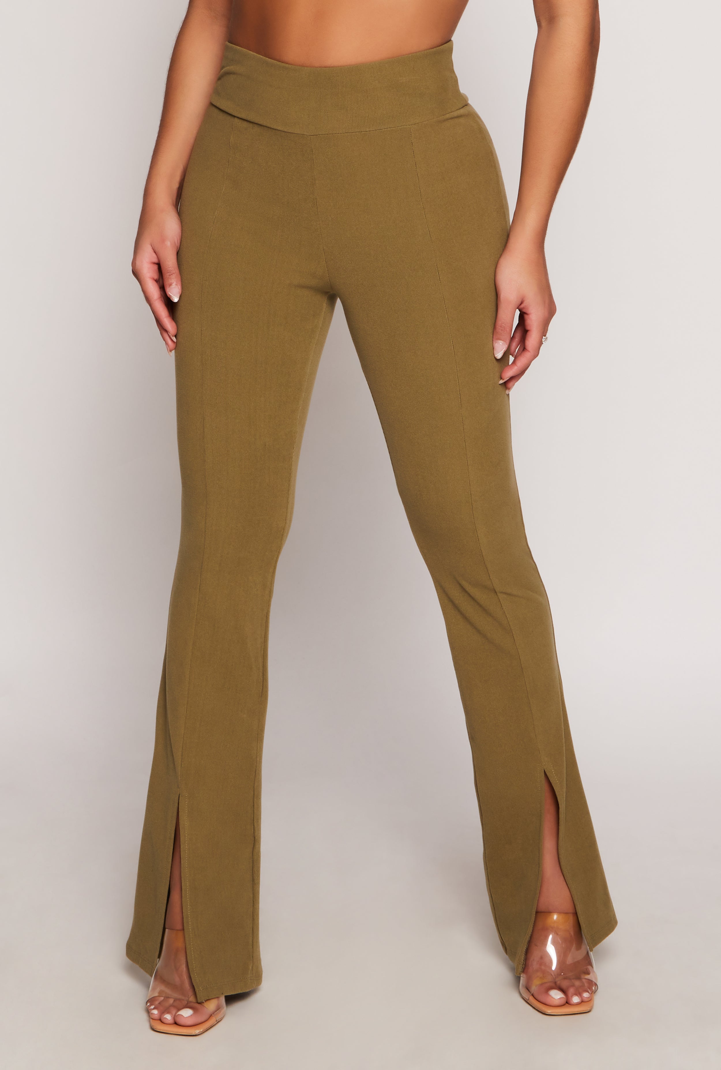 Pintuck Split Hem Pants、mySite、camillekostekn