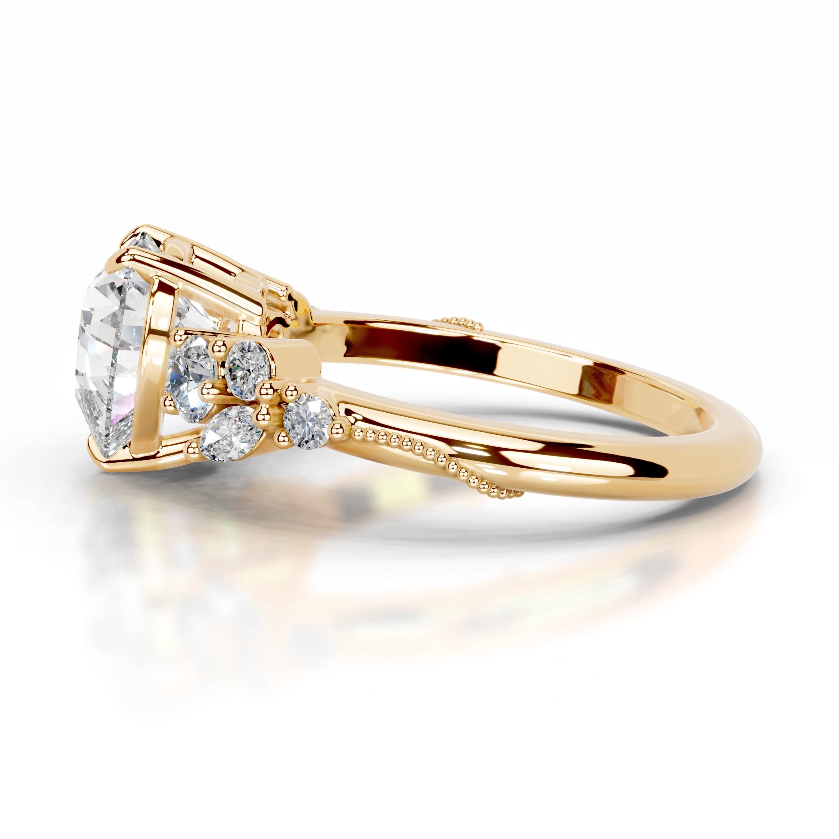 Belita Diamond Engagement Ring - 18K Yellow Gold、mySite、hinf8tx79