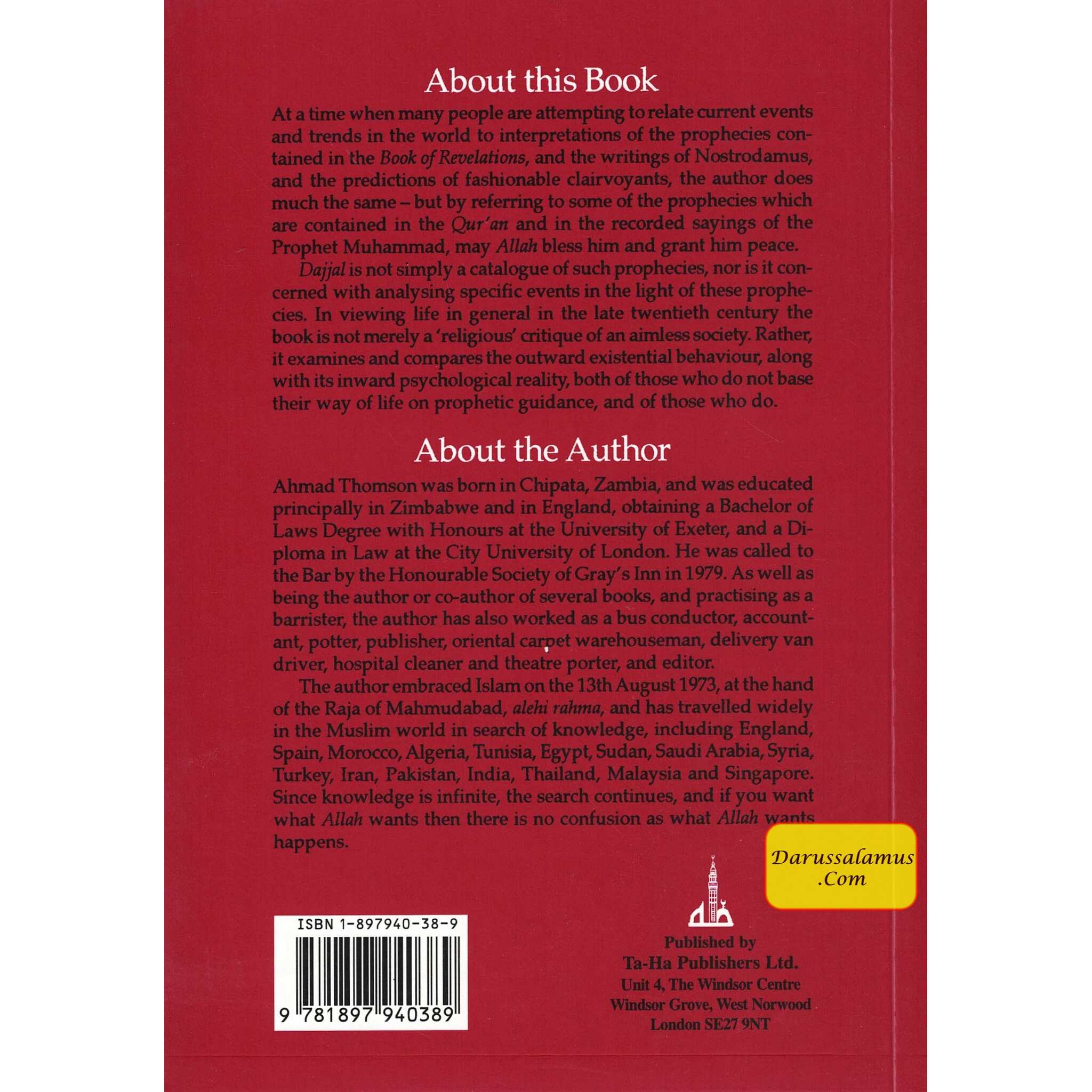 Dajjal: The AntiChrist By Ahmad Thomson、mySite、topwebapps