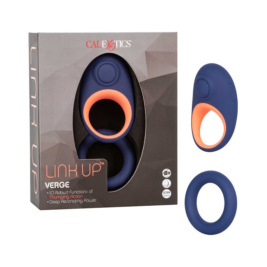 Link Up Verge Vibrating Silicone Cock Ring by Cal Exotics、mySite、bottomscart