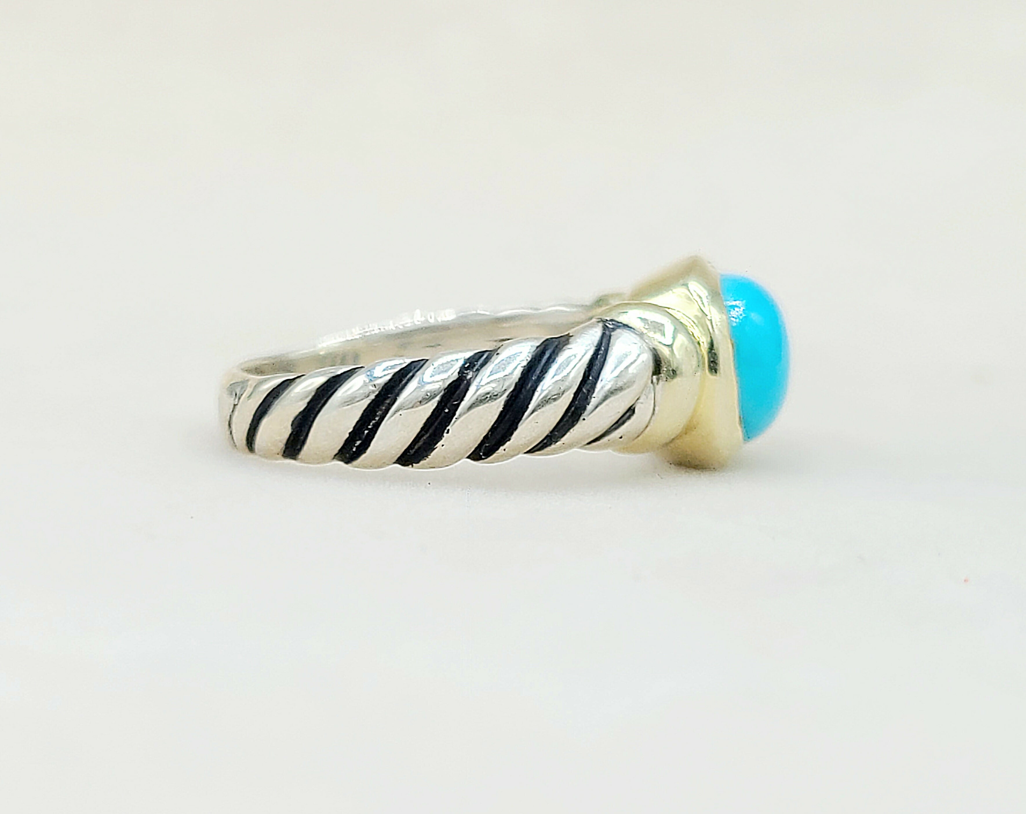 David Yurman Noblesse Ring Turquoise & Gold、mySite、hinf8tx79