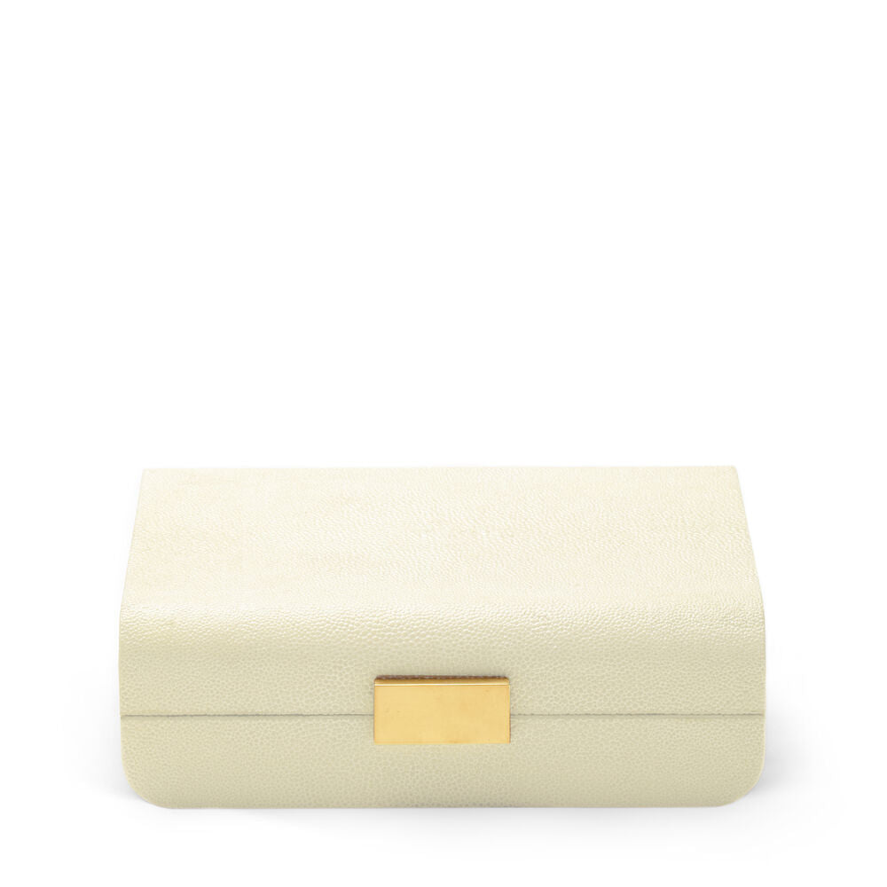 Aerin Shagreen Cream Jewelry Box、mySite、elrpsem3k