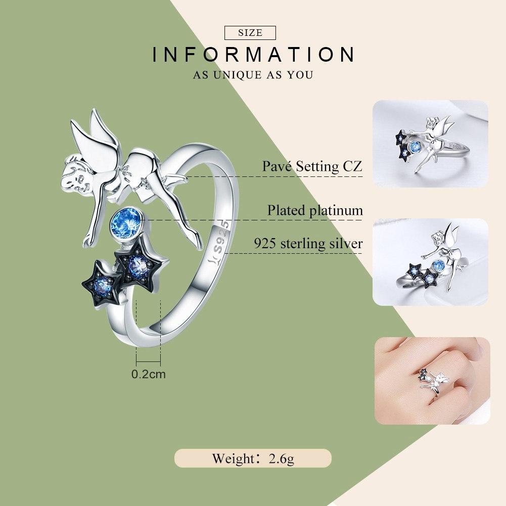 Fairy with Moon & Stars Jewelry in Sterling Silver, Ring and Necklace、mySite、g9winljtr