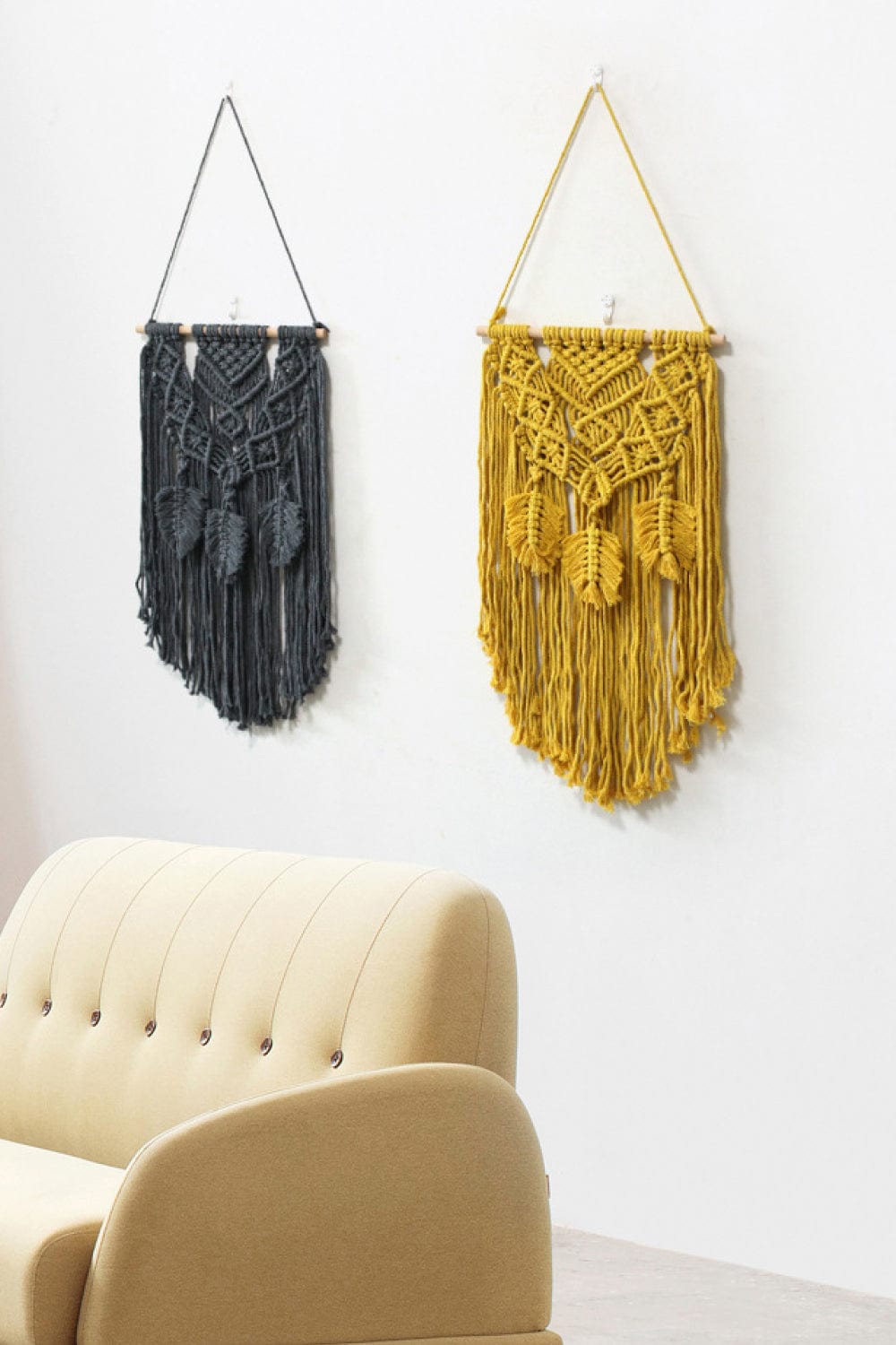 Fully Handmade Fringe Macrame Wall Hanging、mySite、g9winljtr