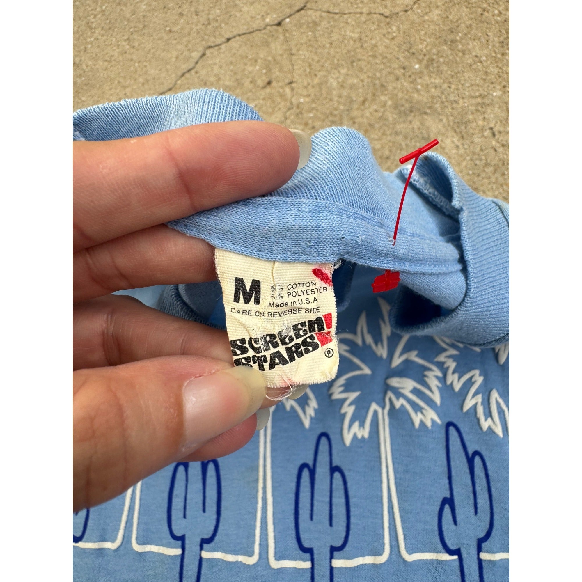 80's Arizona Single Stitch Blue Graphic Tee T-Shirt Medium、mySite、garagedoors4me