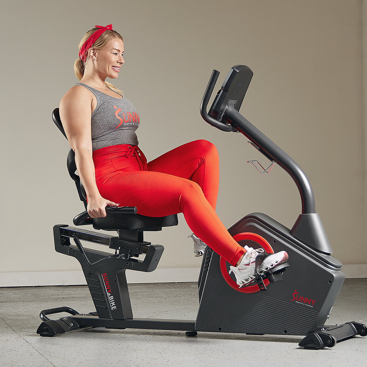  Smart Programmable 16 Levels Electro-Magnetic Resistance Recumbent Exercise Bike、mySite、ghnorth