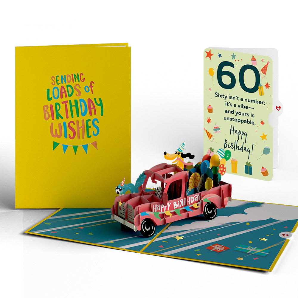 60th Birthday Truck Pop-Up Card and Sentiment Set、mySite、solidvoid