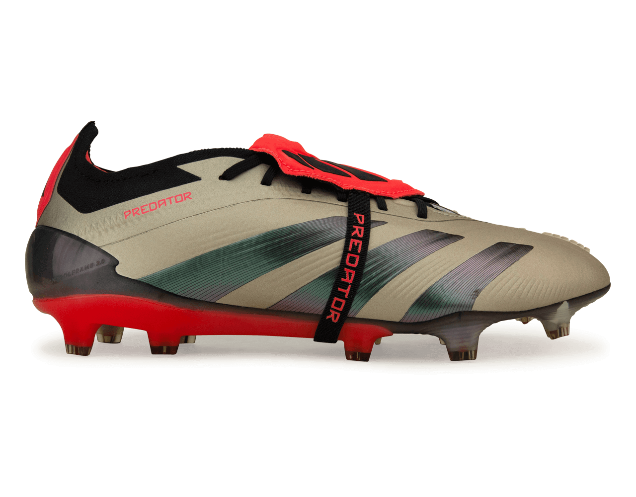 adidas Men's Predator Elite Foldover Tongue FG Aura Black/Carbon、mySite、noshort