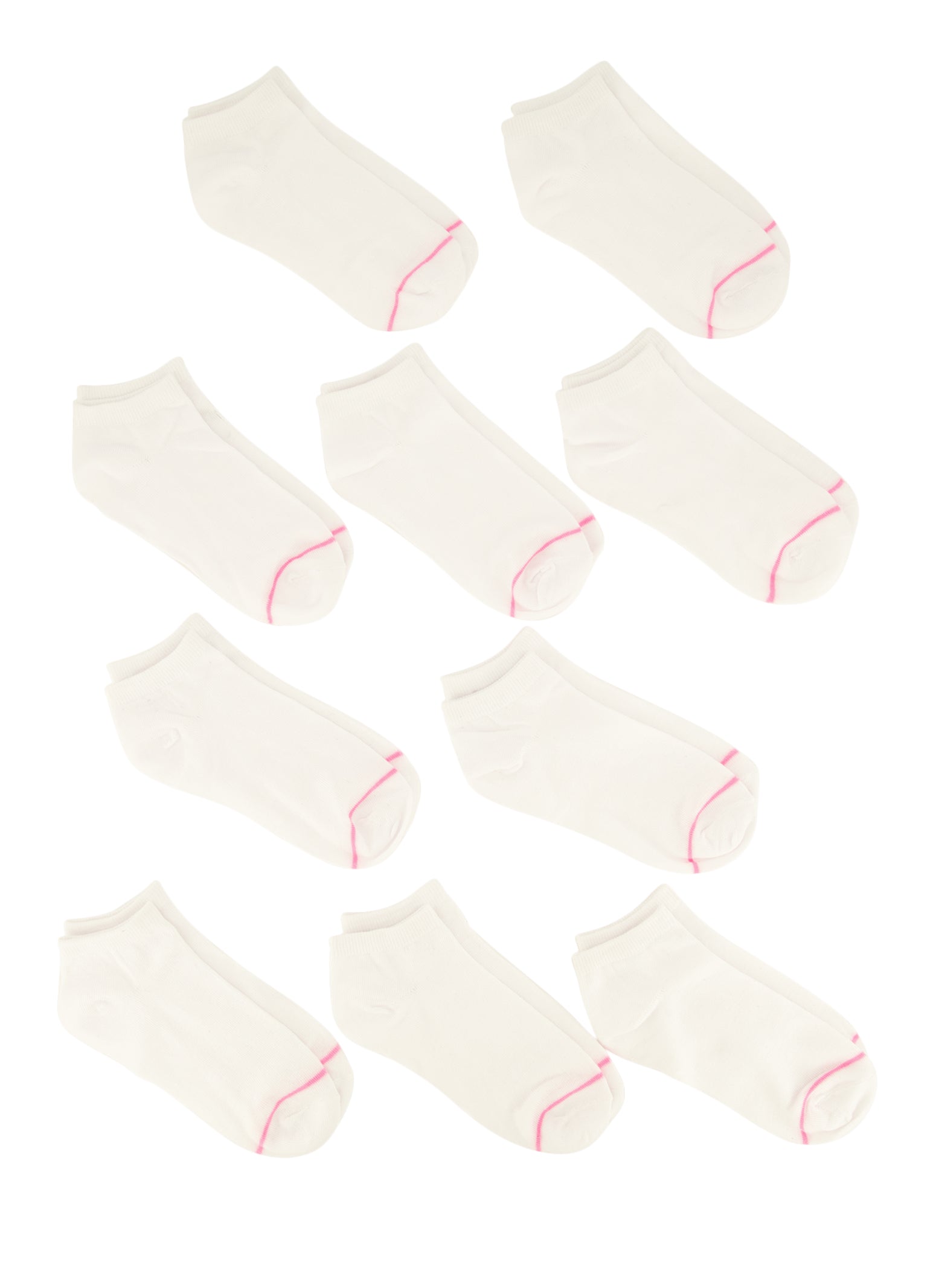 Girls 10 Pack Assorted Basic Ankle Socks、mySite、camillekostekn