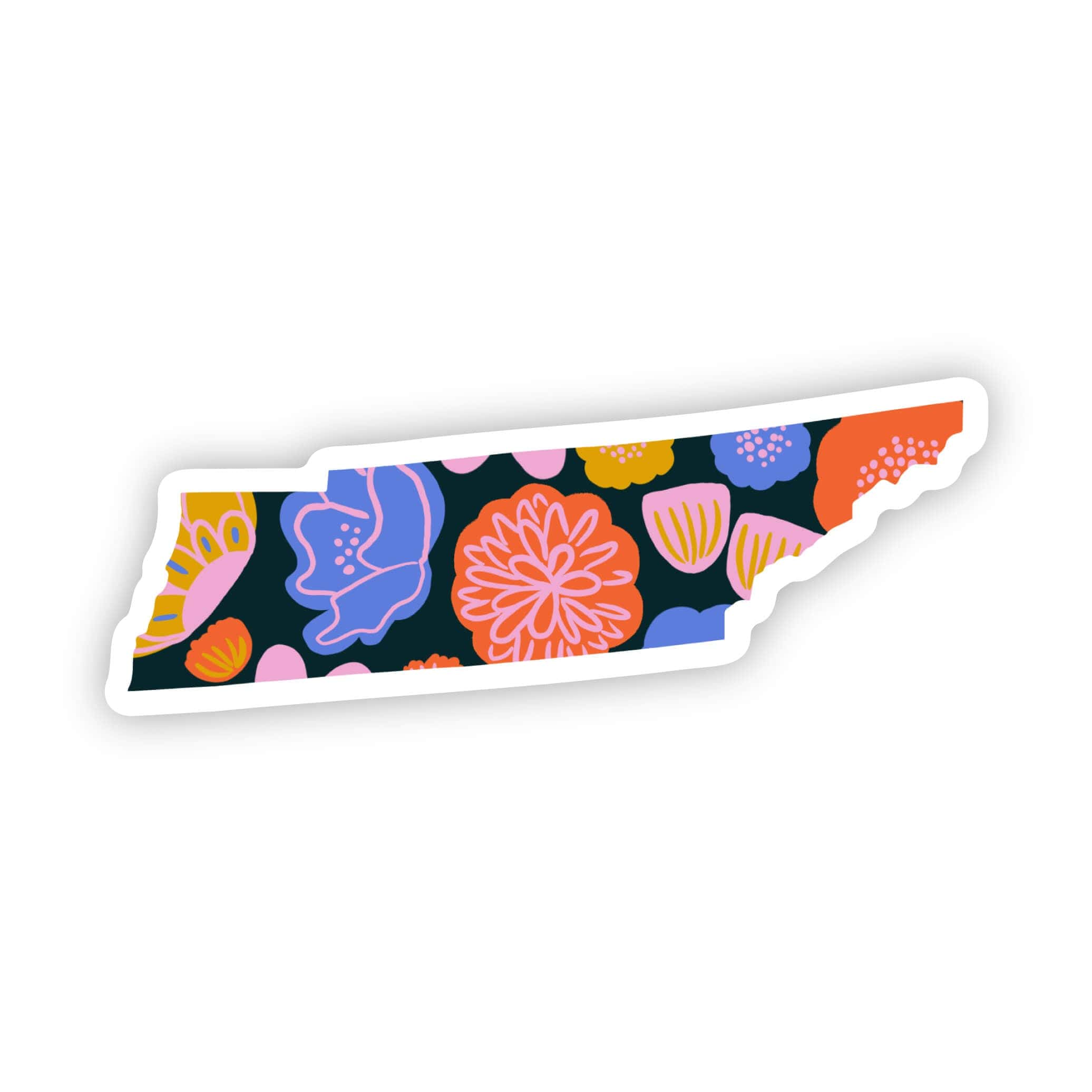  Tennessee Sticker - Colorful Flower、mySite、ghnorth