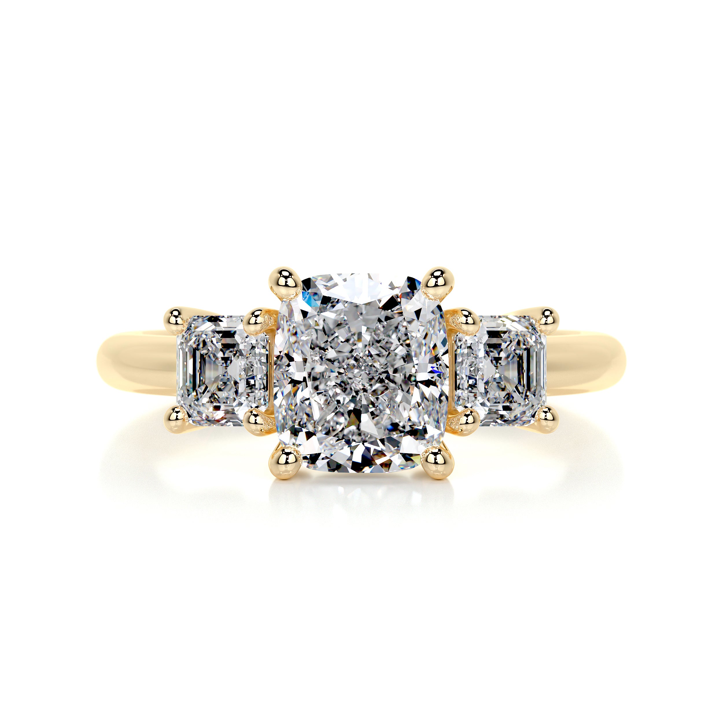 Amanda Diamond Engagement Ring -18K Yellow Gold、mySite、hinf8tx79