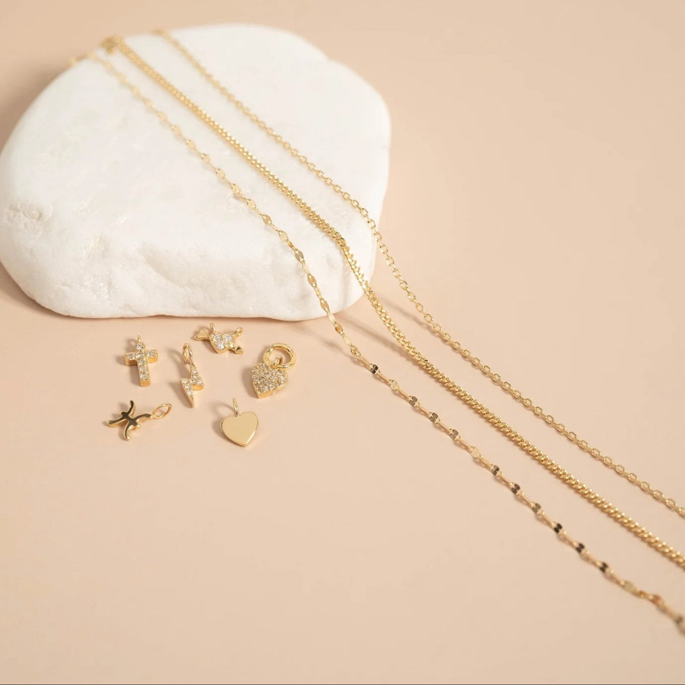 2.0 mm Lip Chain 14K Solid Gold Permanent Jewelry - By the Inch / PMJ0017、mySite、dreamappss