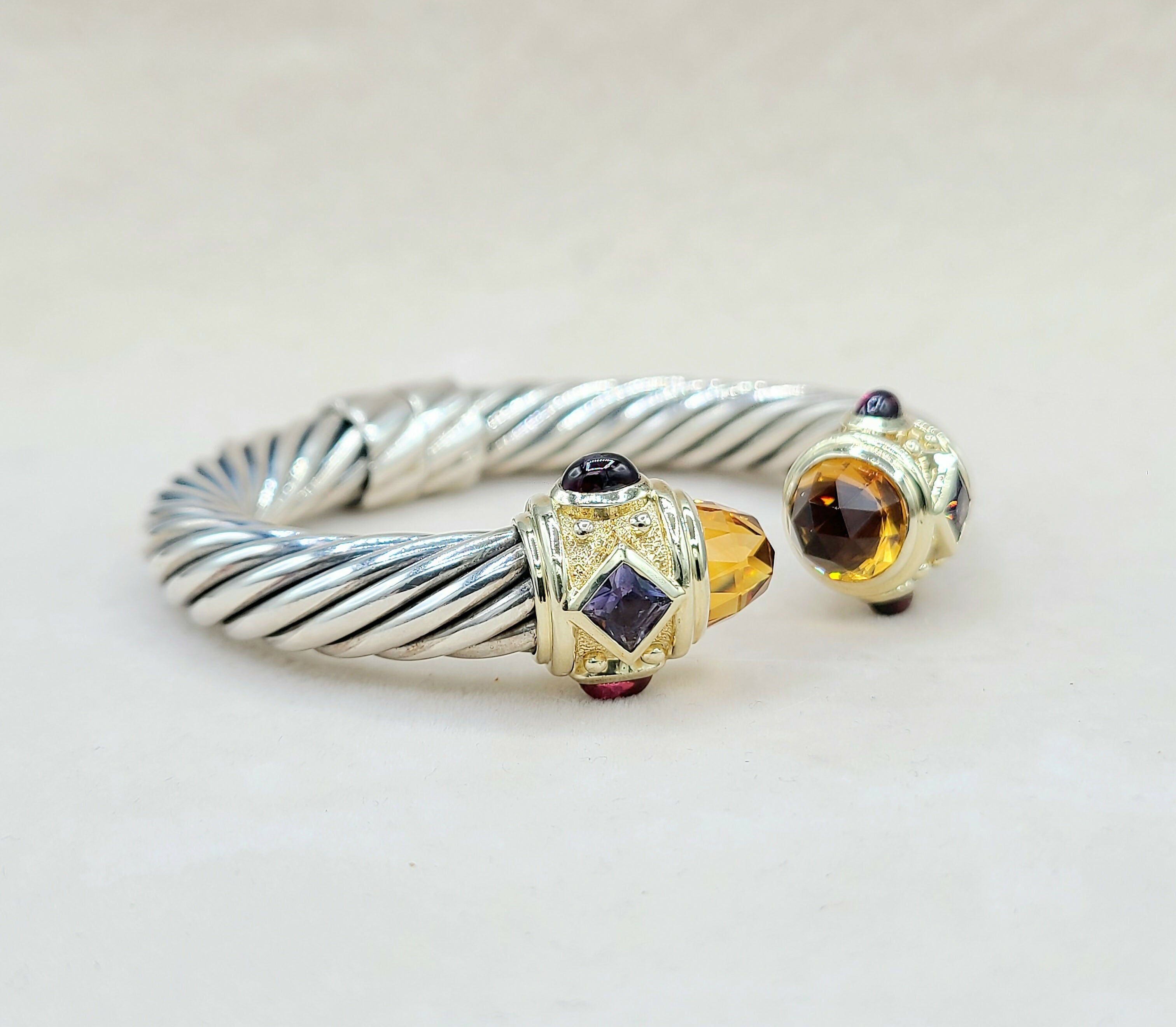 David Yurman Renaissance Bracelet 10mm Citrine & Iolite、mySite、hinf8tx79