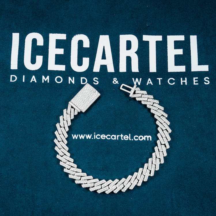 10MM Moissanite Cuban Link Bracelet 14K Gold、mySite、hinf8tx79