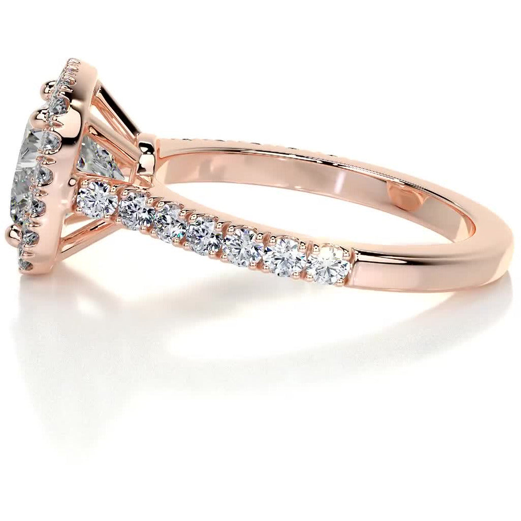 Celeste Moissanite & Diamond Ring -14K Rose Gold、mySite、hinf8tx79