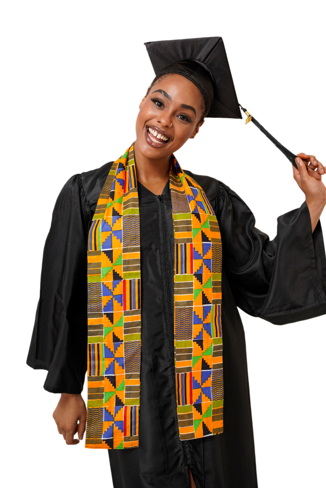 Kente African Print Graduation Stole/Sash DP4075S1、mySite、solidvoid