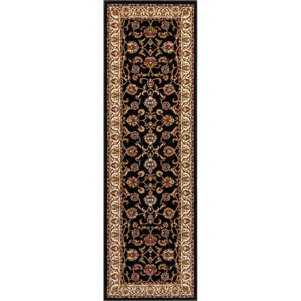 Sarouk Black Traditional Rug、mySite、gigharbornorthrealestate