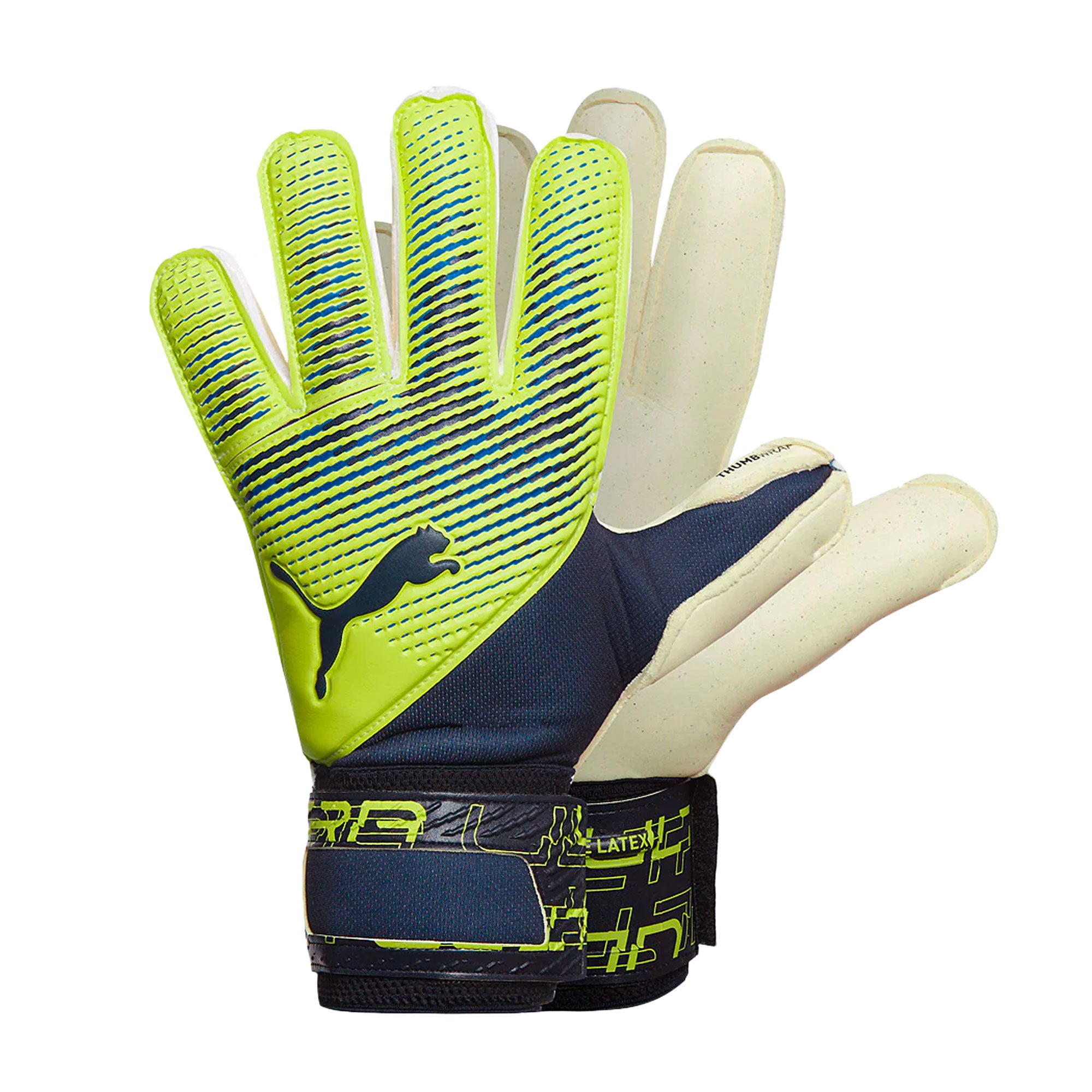 PUMA Men's Ultra Protect 2 RC Fingersave Goalkeeper Gloves Fizzy Light/Parisian Night、mySite、noshort