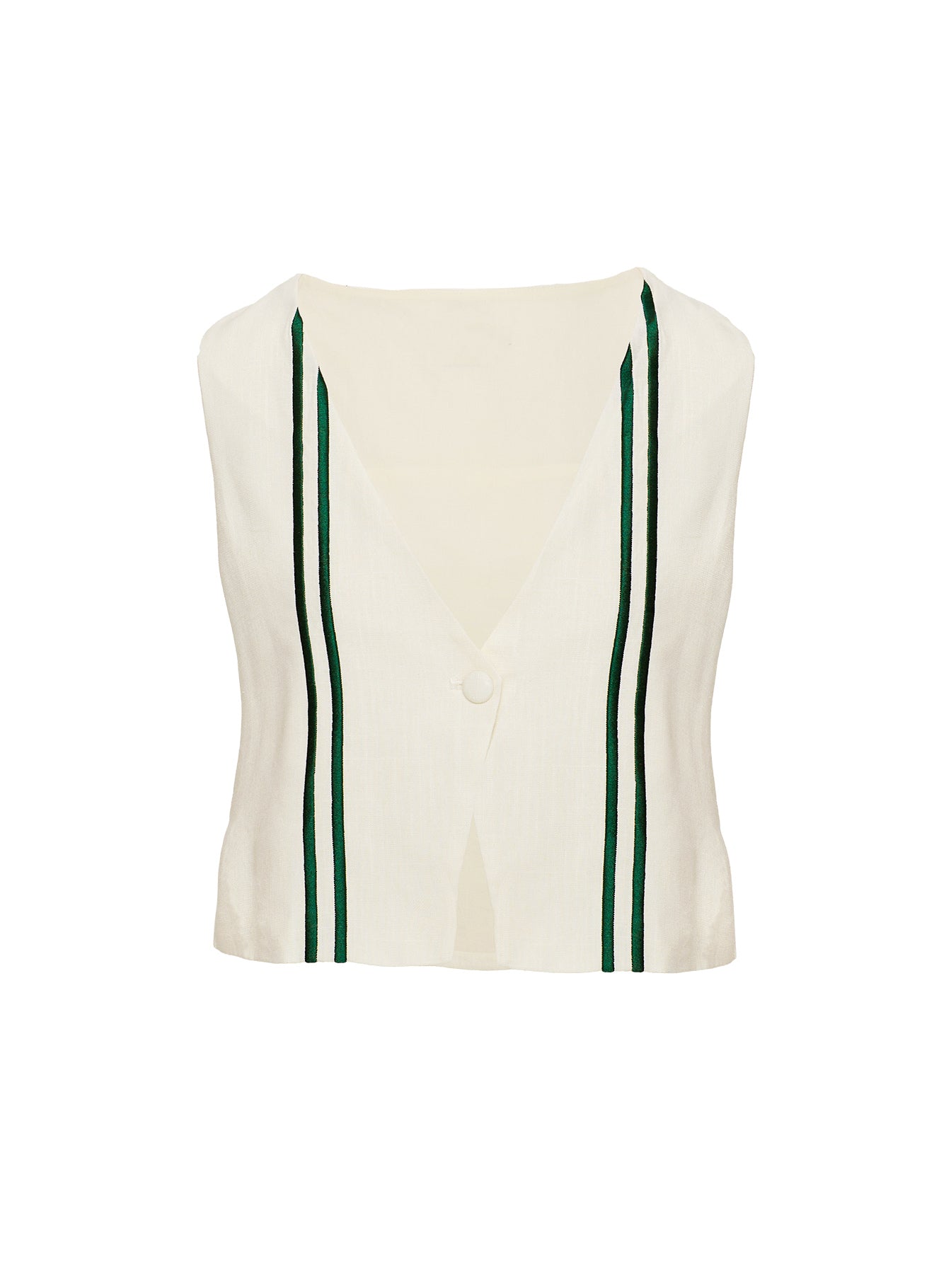 Heenny Vest Top White / Green、mySite、solidvoid