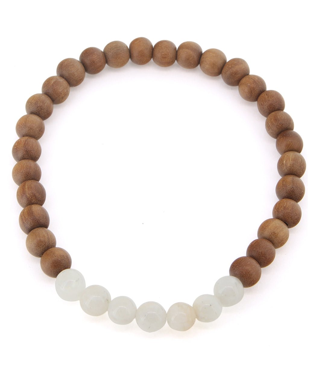 Gemstone and Sandalwood Mala Beaded Bracelet、mySite、topwebapps