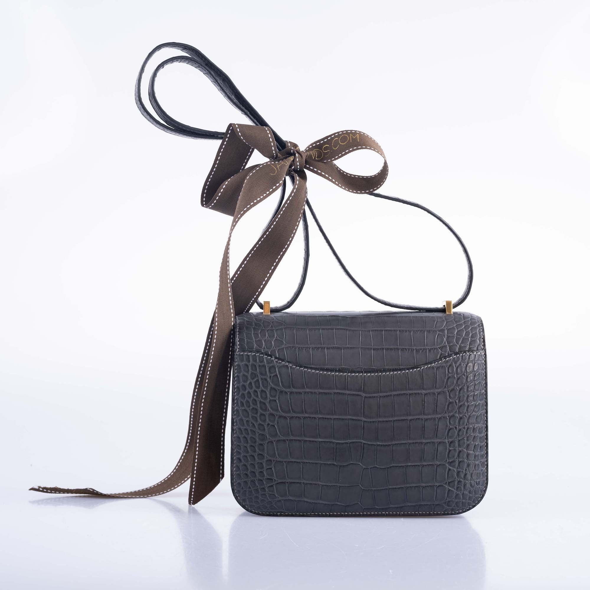 Hermès Constance 18 Graphite Matte Alligator Gold Hardware、mySite、garminoutage.com