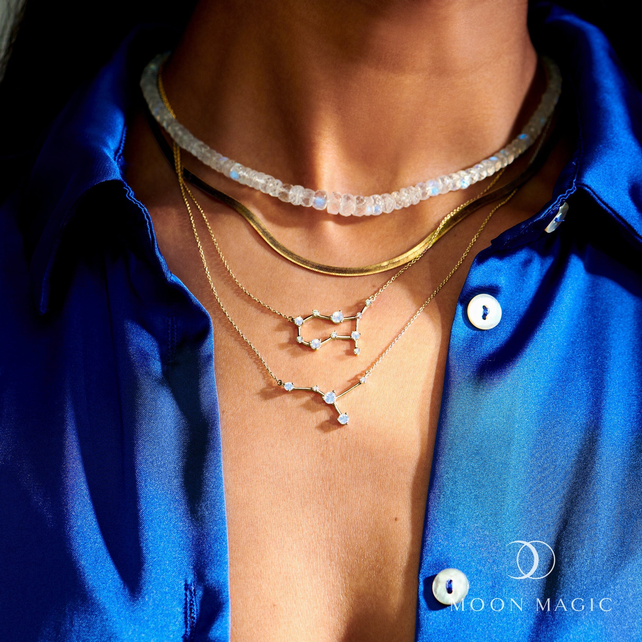 Moonstone Necklace - Zodiac Constellation + Free Gift Bag、mySite、hinf8tx79