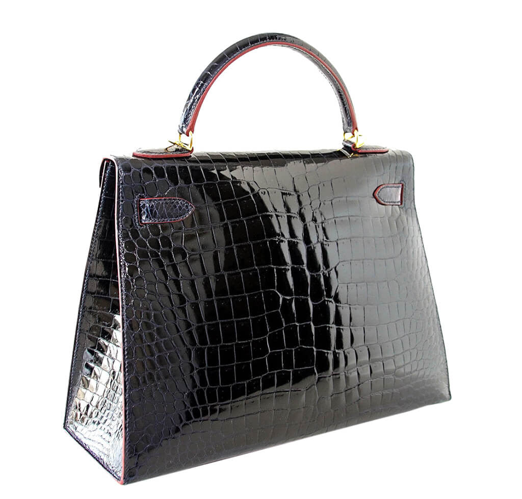Hermès Crocodile Kelly Blue Marine Bag、mySite、garminoutage.com