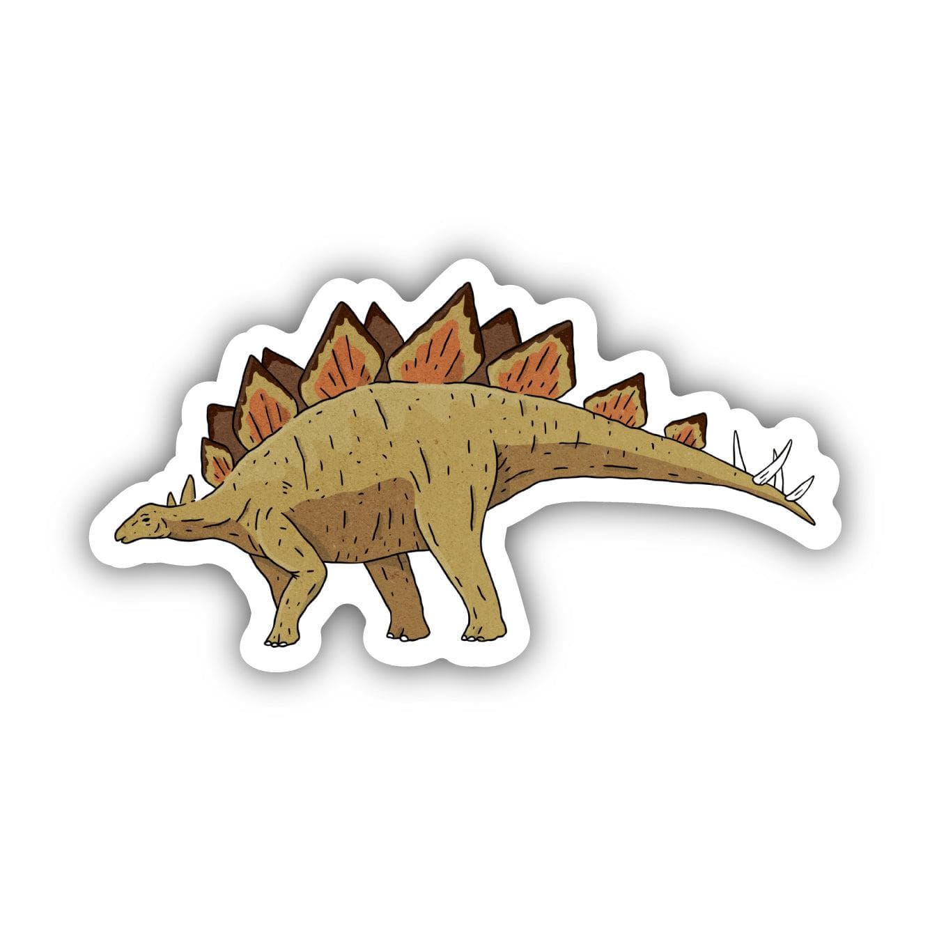  Stegosaurus Dinosaur Sticker、mySite、ghnorth
