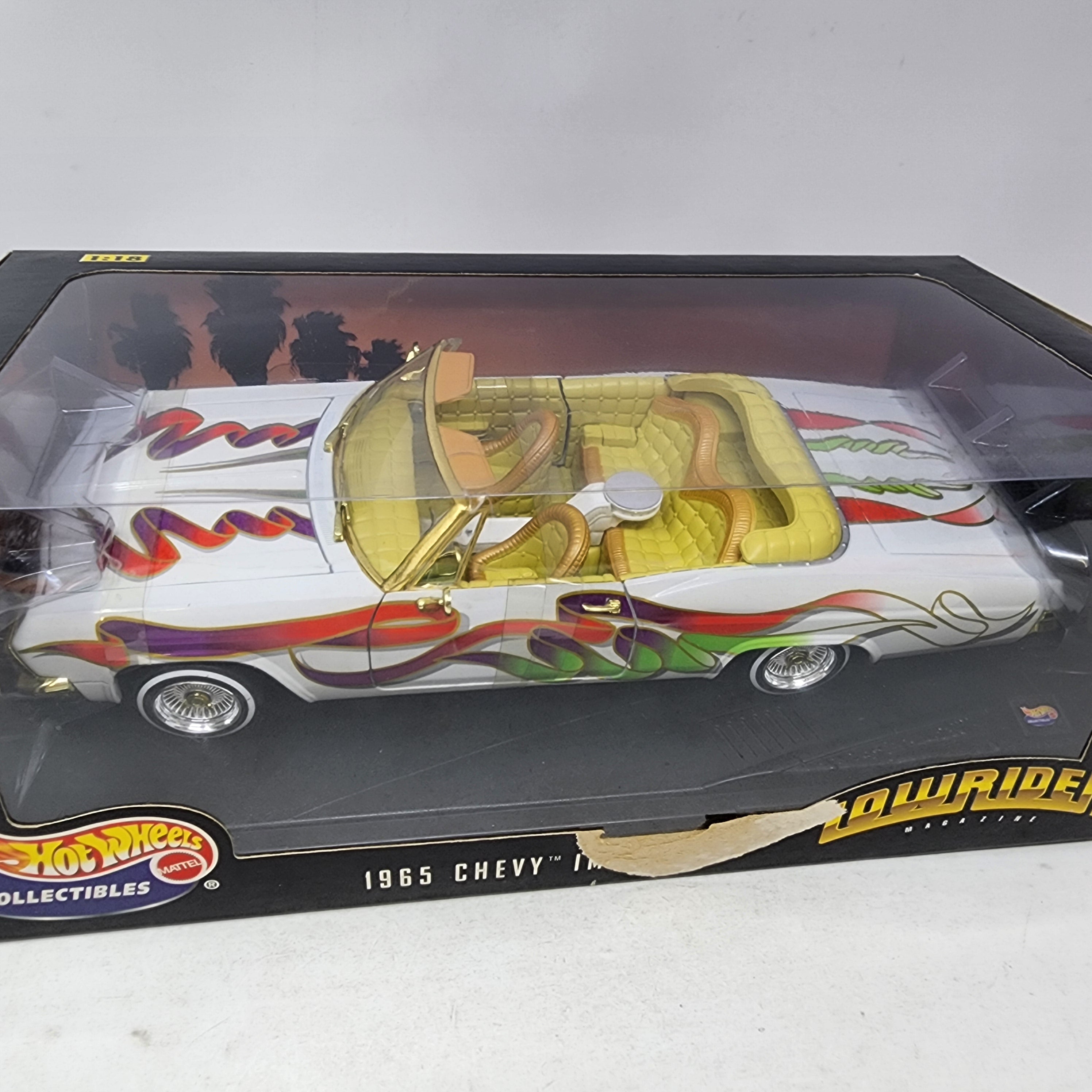 1965 Impala Lowrider Magazine * White * Hot Wheels 1/18 Scale Collectibles、mySite、hgirdovlk