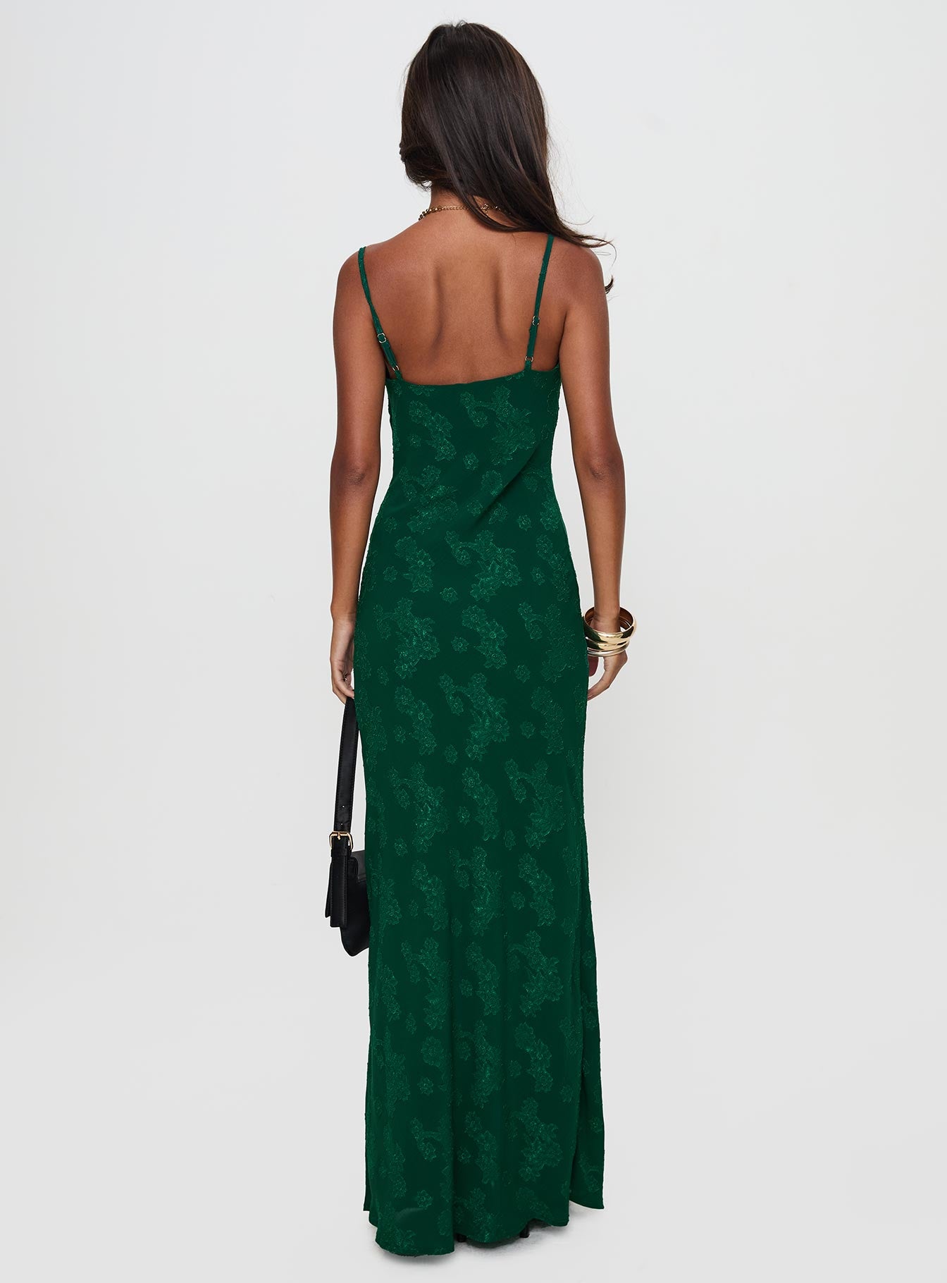 Ginette Maxi Dress Forest Green、mySite、solidvoid