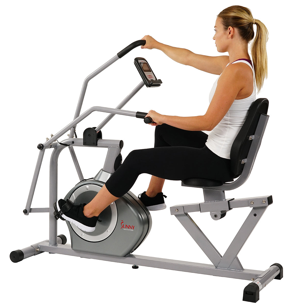  Arm Exerciser Magnetic Recumbent Bike Cross Trainer w/ High 350 LB Weight Capacity、mySite、ghnorth