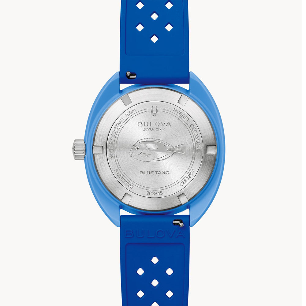 Snorkel Blue Tang Fish 41mm - Blue on Rubber Strap、mySite、botmansion