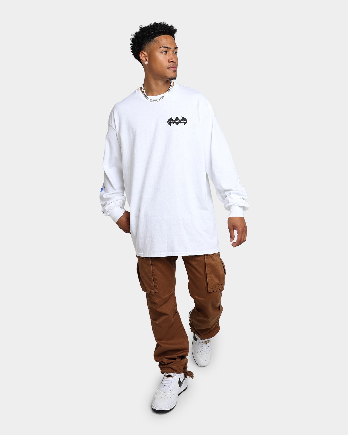 Goat Crew x Batman Batman The World Japan Long Sleeve T-Shirt White、mySite、zt4zffjzw