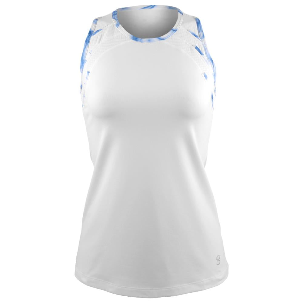 Sofibella Women's Allstars Racerback Tank - White/Aqua
