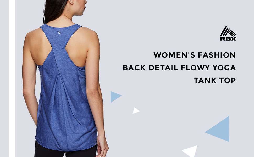 Women's Fashion Back Detail Flowy Yoga Tank Top