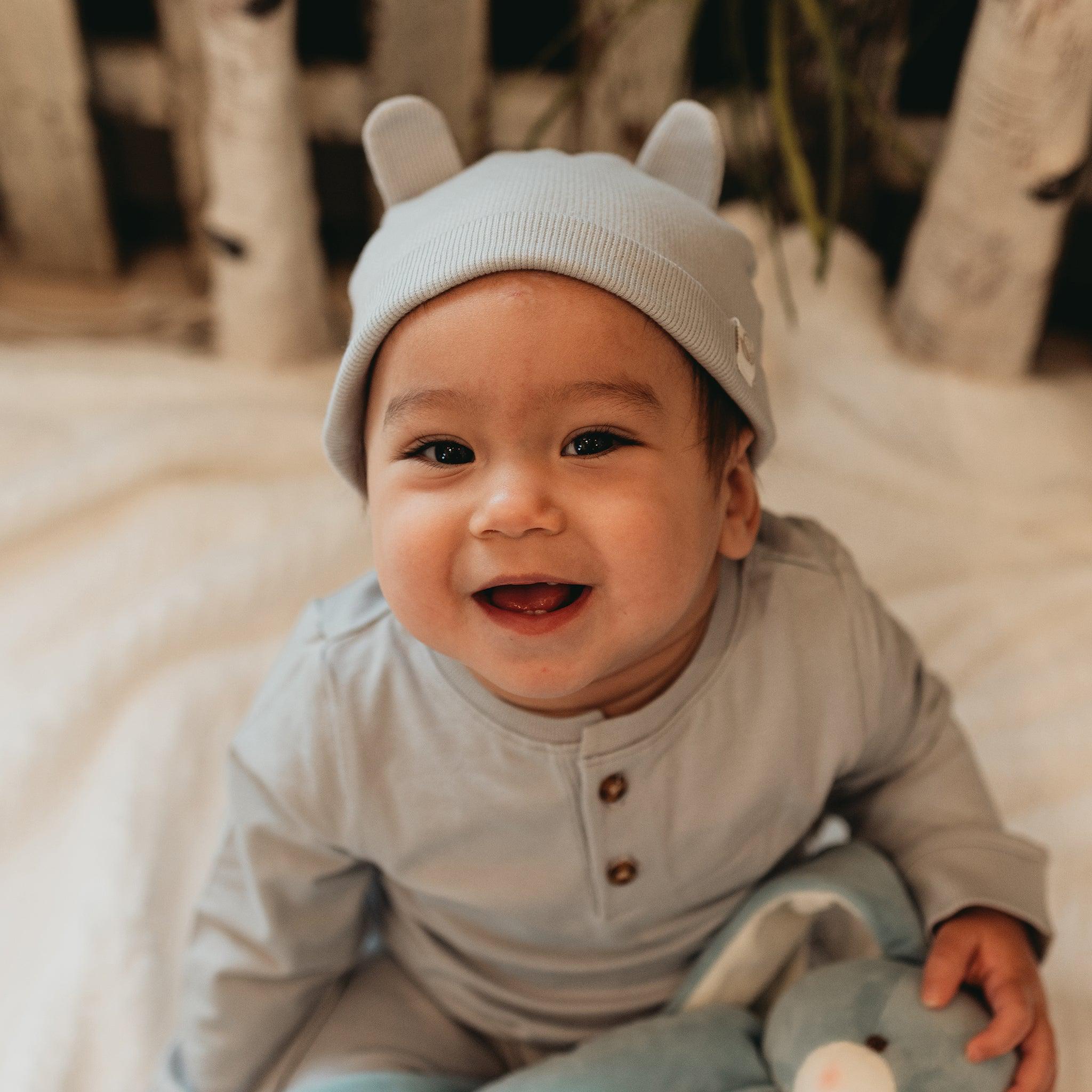 RETIRED - Organic Bunny Ears Cap - Pearl Blue、mySite、g9winljtr