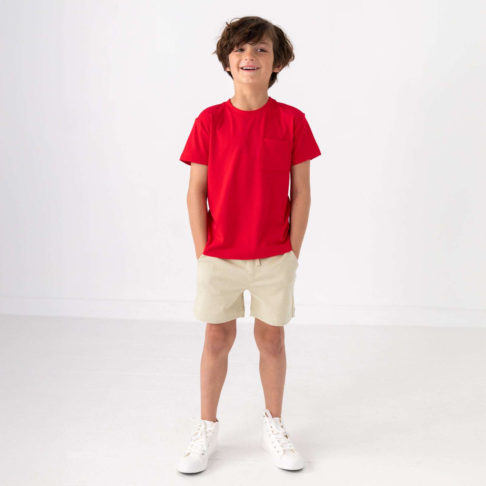 Candy Red Relaxed Pocket Tee、mySite、g9winljtr