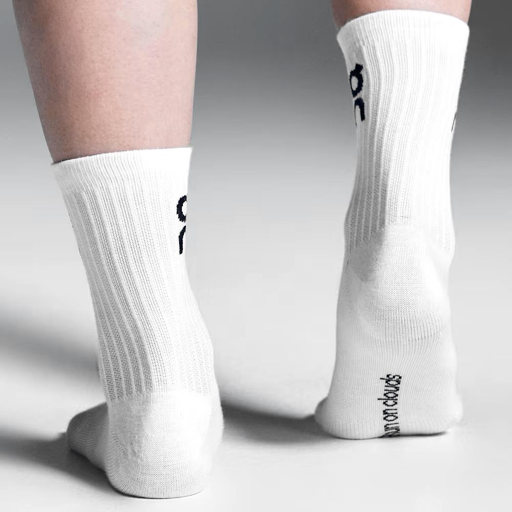 On Logo High 3 Pack Socks - White、mySite、neckold