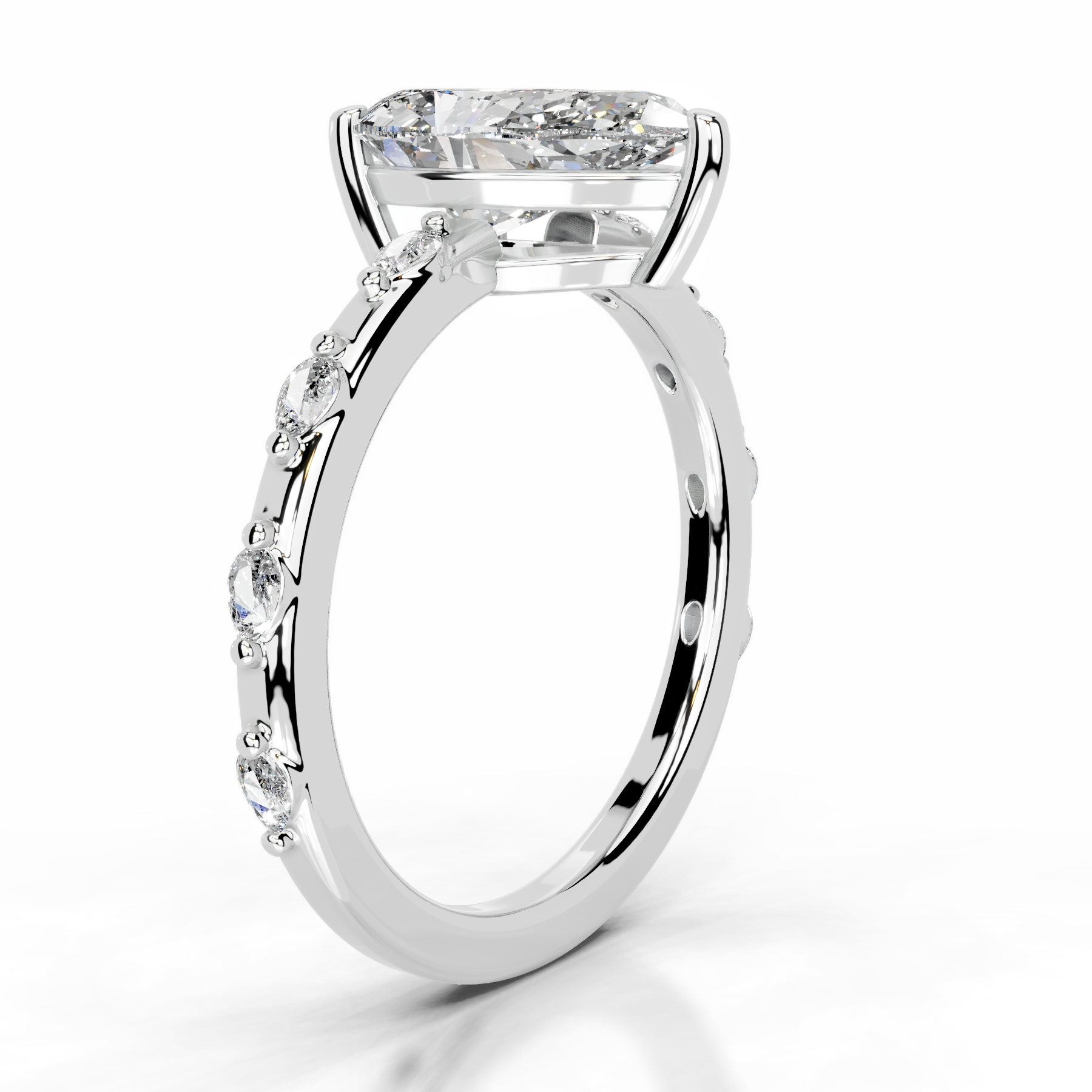 Nadya Diamond Engagement Ring (2.2 Carat) -18K White Gold、mySite、hinf8tx79