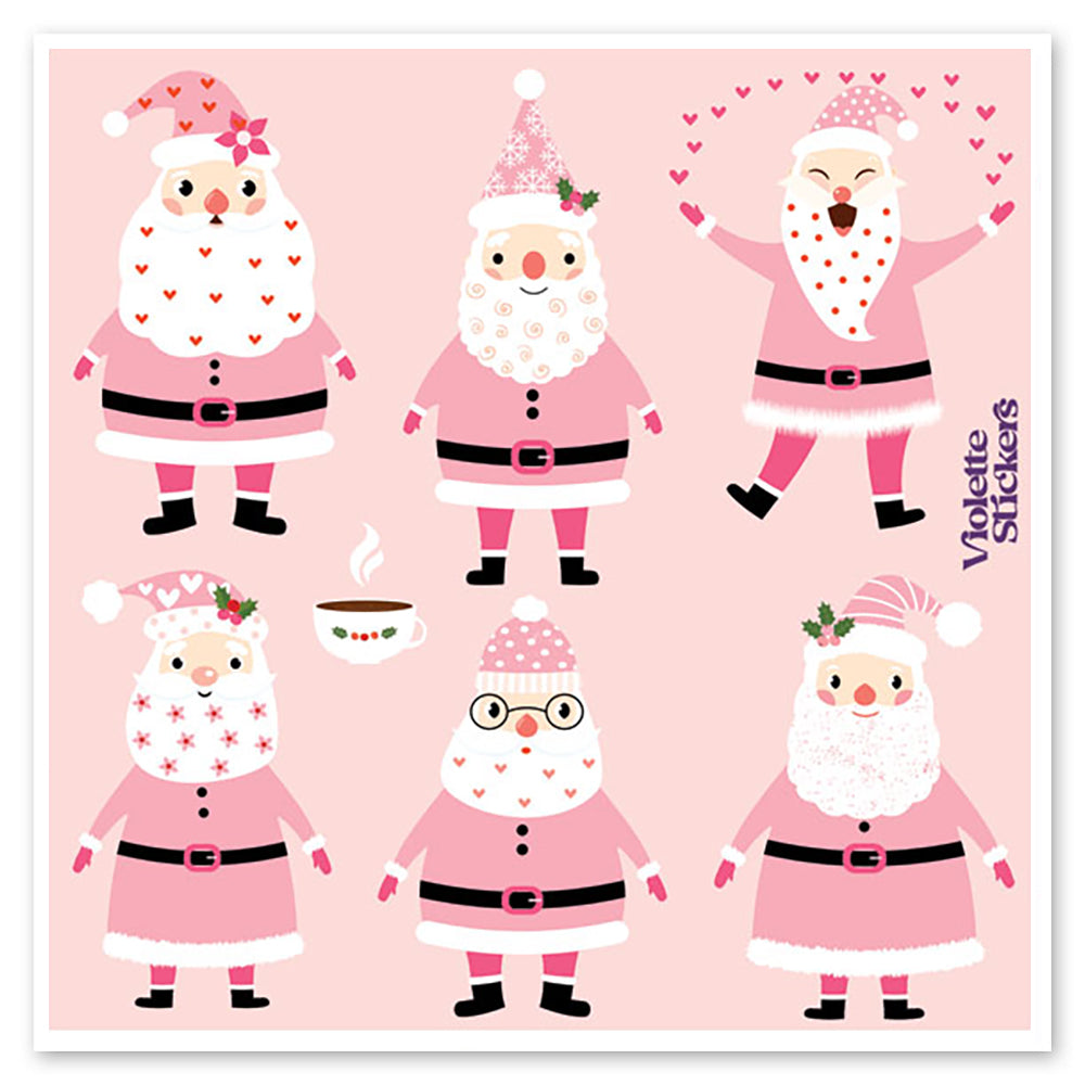  Pink Santas Stickers、mySite、ghnorth