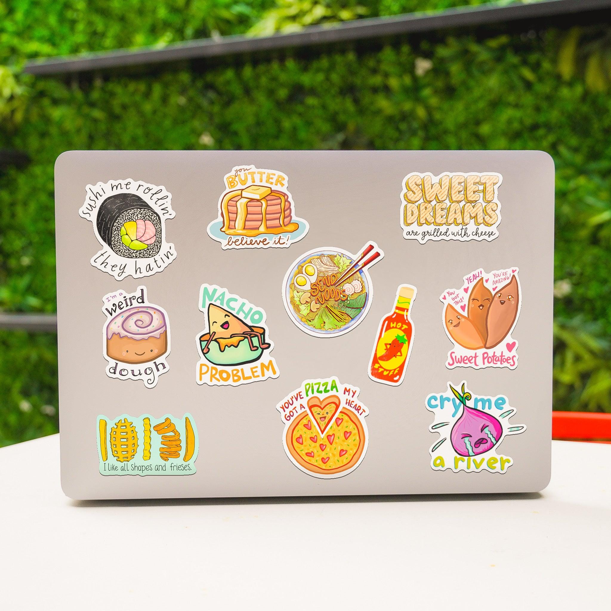  Food Pun Stickers 11 Pack、mySite、ghnorth