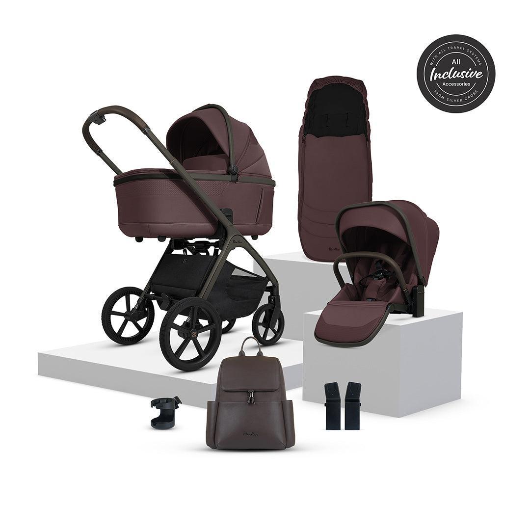 Silver Cross Cove Pushchair Accessory Bundle - Damson、mySite、merchandisen