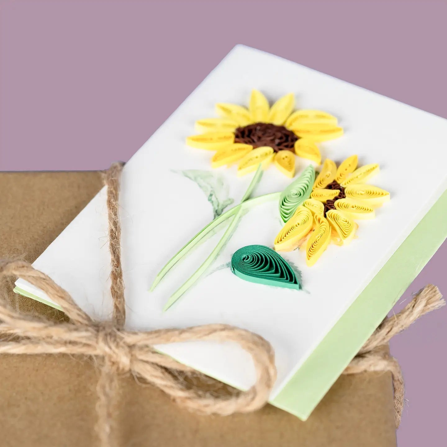  Quilled Sunflower Bouquet Gift Enclosure Mini Card、mySite、elrpsem3k