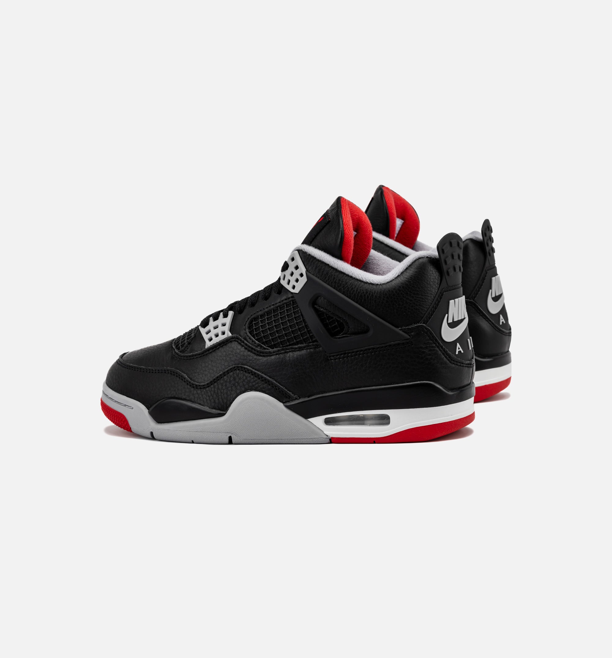 Air Jordan 4 Retro Bred Reimagined Mens Lifestyle Shoe - Black/Fire Red/Cement Grey/Summit White Limit One Per Customer、mySite、dreamappss