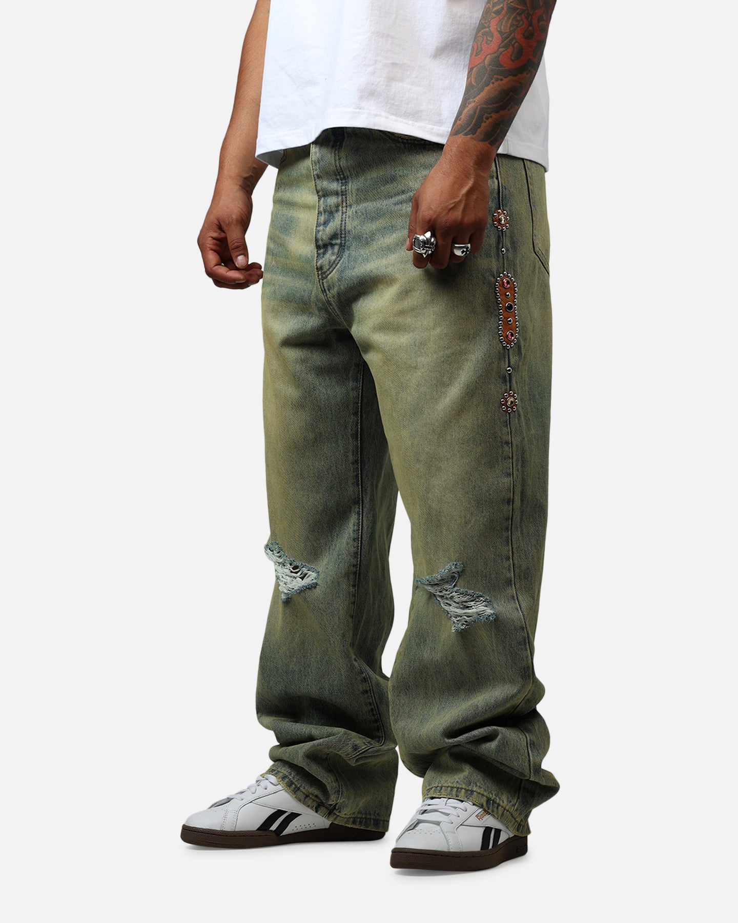 MNML Ultra Baggy Mojave Denim Jeans Vintage Blue、mySite、zt4zffjzw