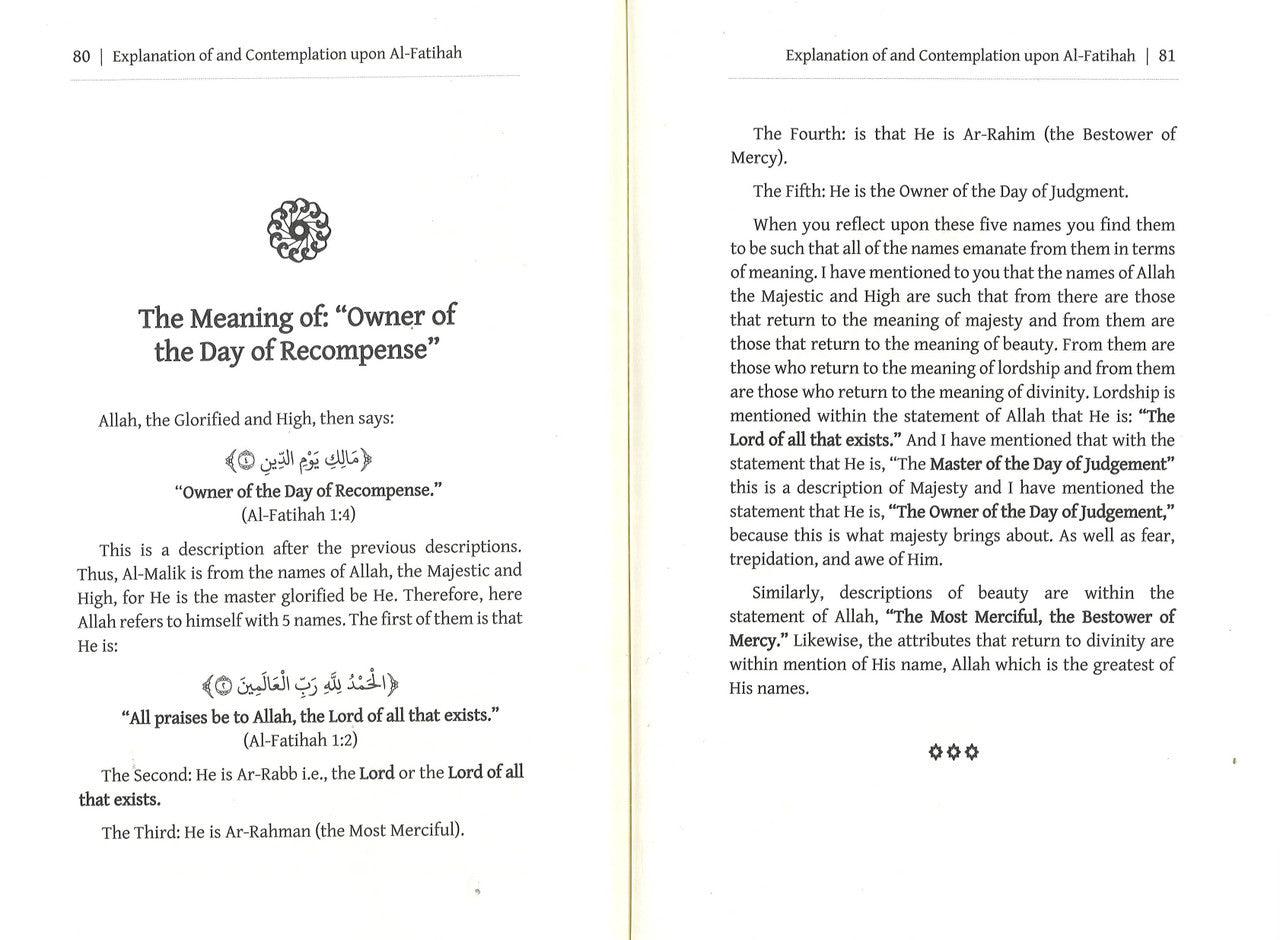 Explanation of & Contemplation upon AL-Fatihah、mySite、topwebapps