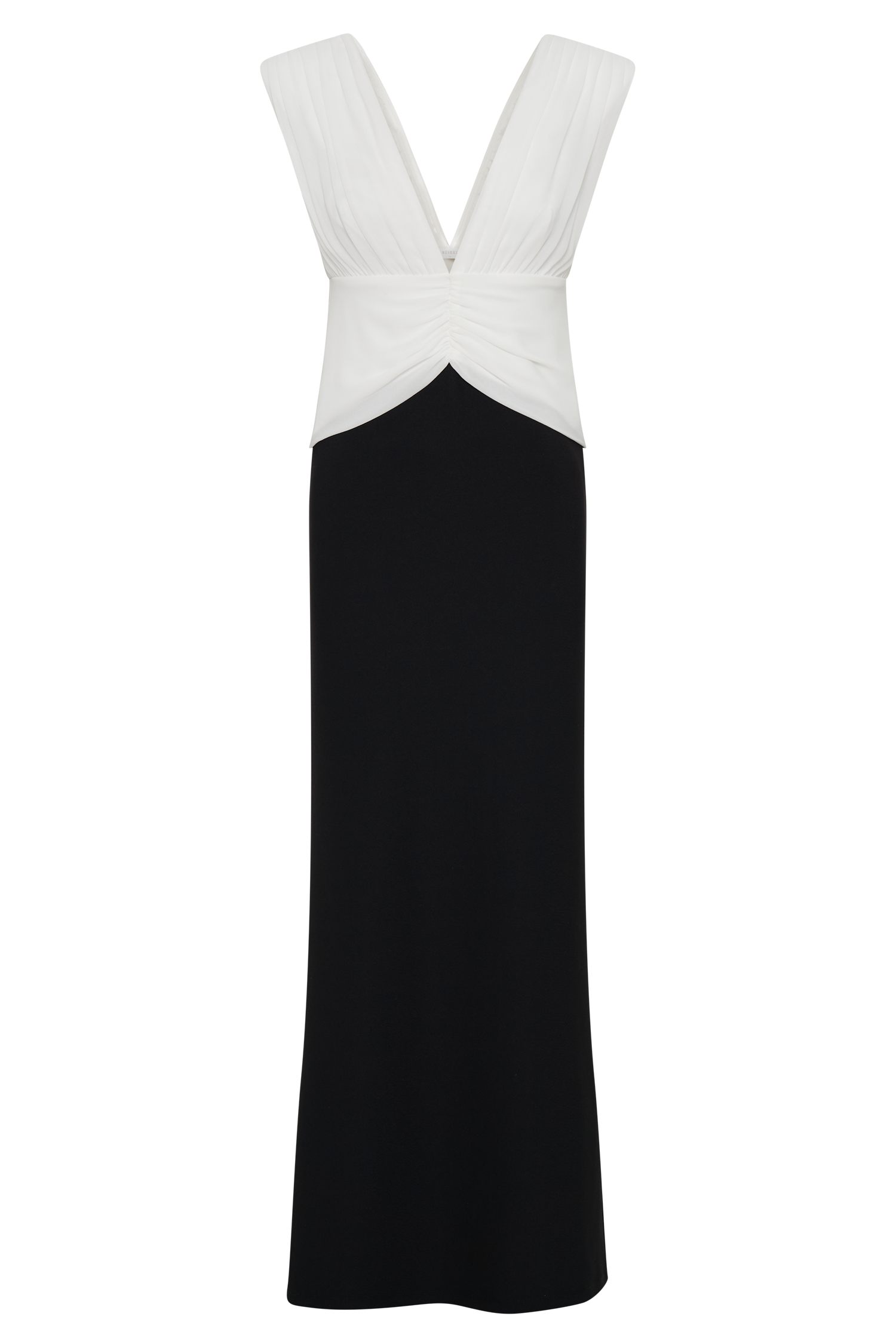 Monique Contrast Maxi Dress - Black、mySite、solidvoid