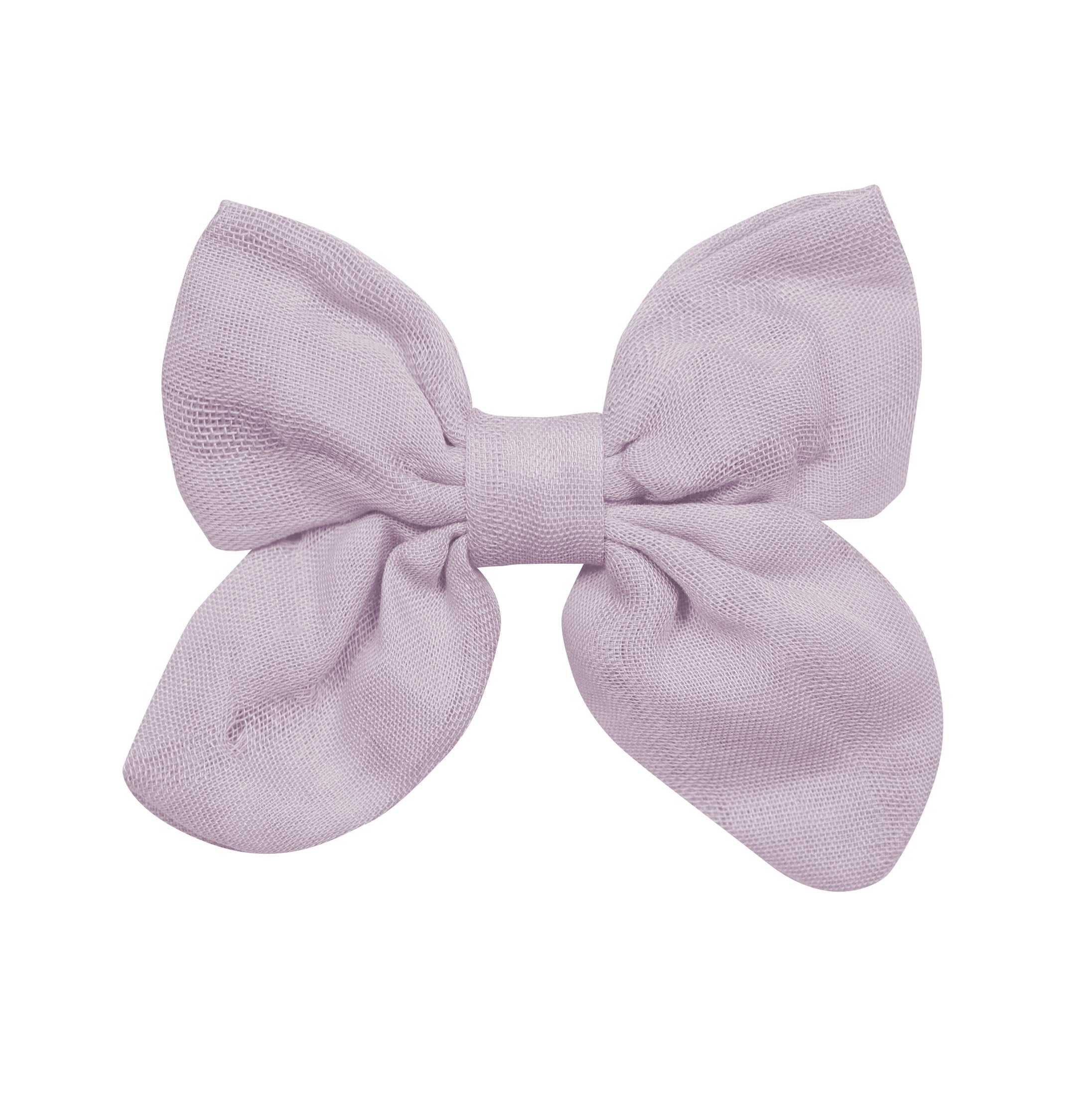  Bamboo Muslin Alligator Clip Bow in Wisteria、mySite、layawaytickets