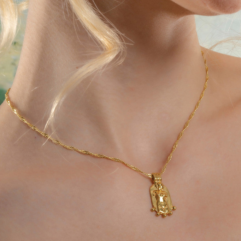 Body Charm Necklace | 14K Gold Plated、mySite、camillekostekn