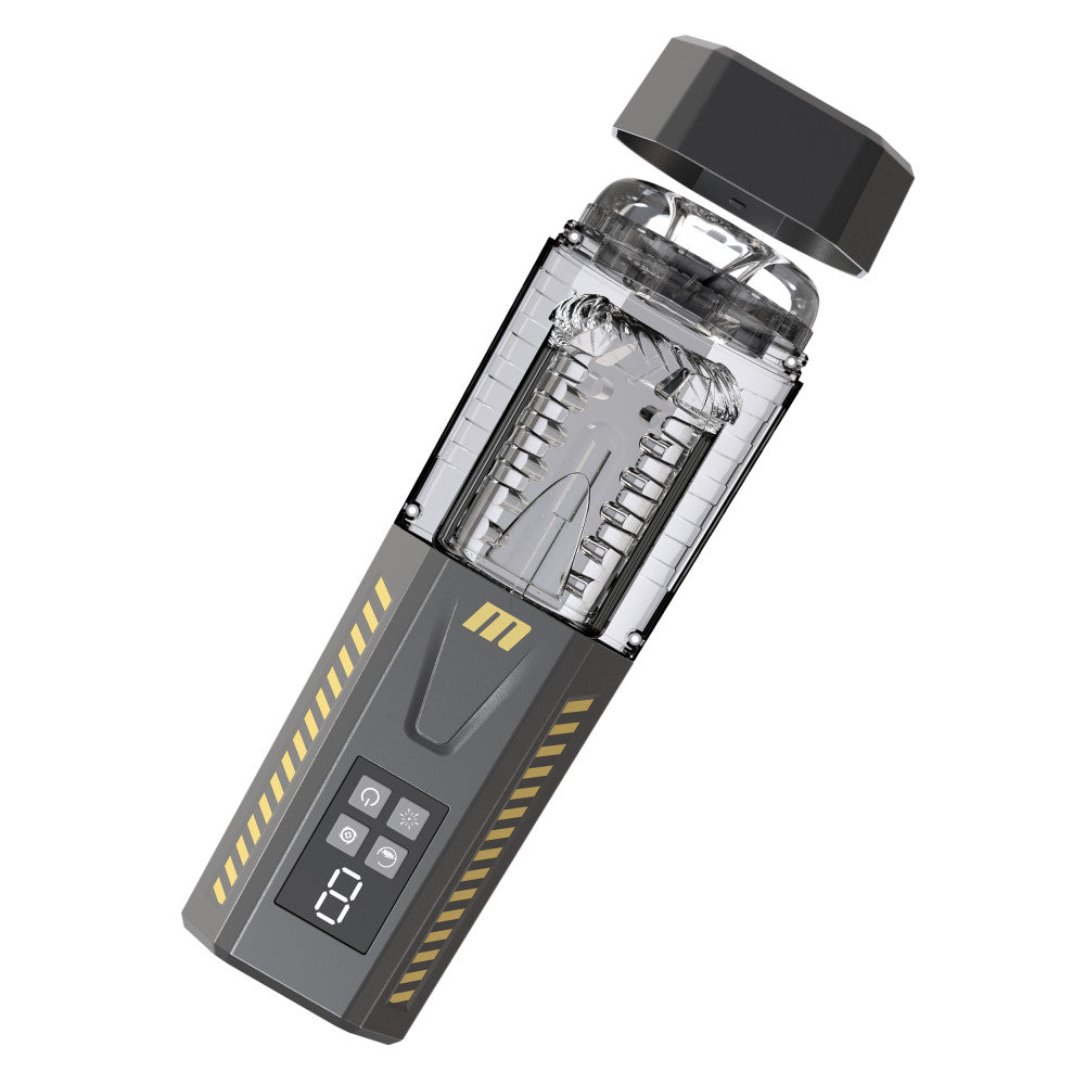 M For Men By Blush® | SpinMaster Pro – 360° Rotating, Vibrating & Stroking Automatic Male Masturbator With Turbo Boost – Gray、mySite、bottomscart